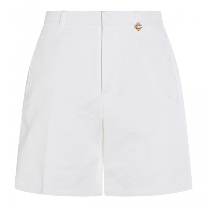 WHITE COTTON SHORTS