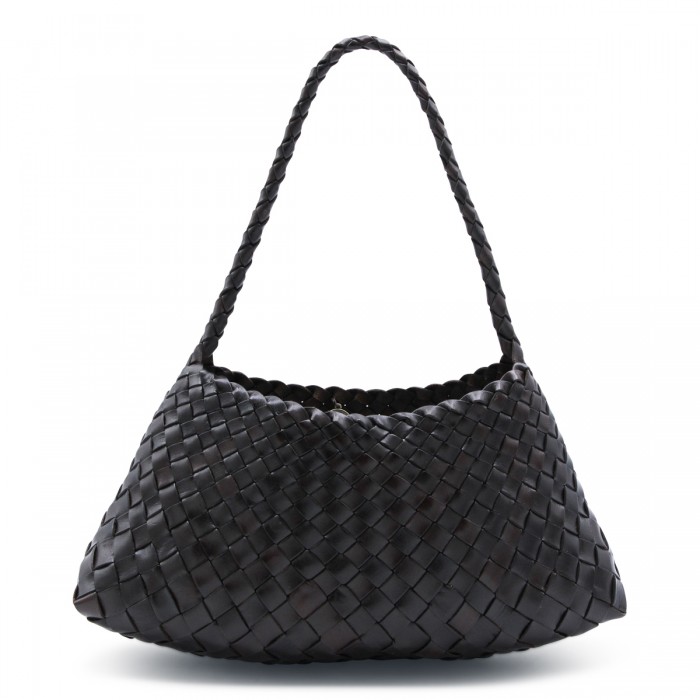 DARK BROWN LEATHER ROSANNA...