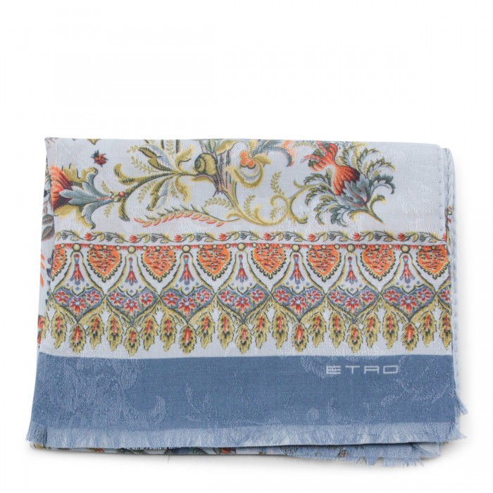 MULTICOLOR COTTON BLEND SCARF