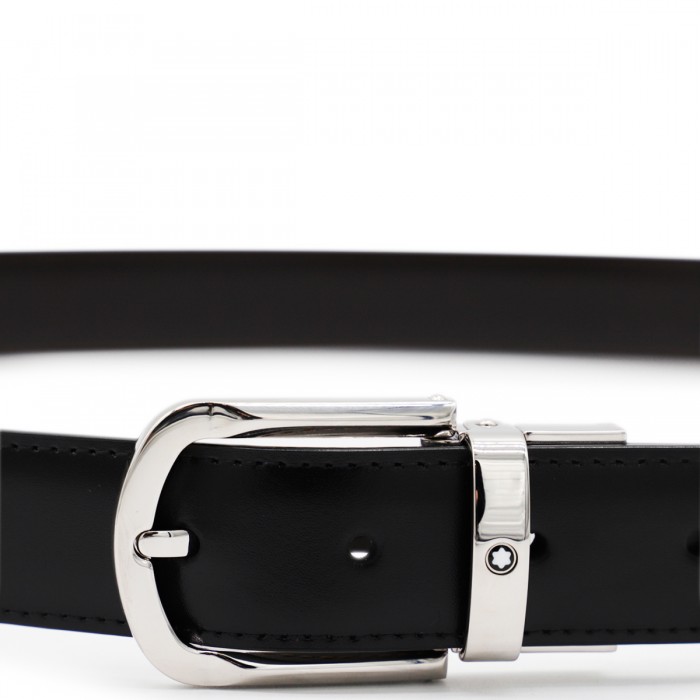 BLACK LEATHER BELT 2