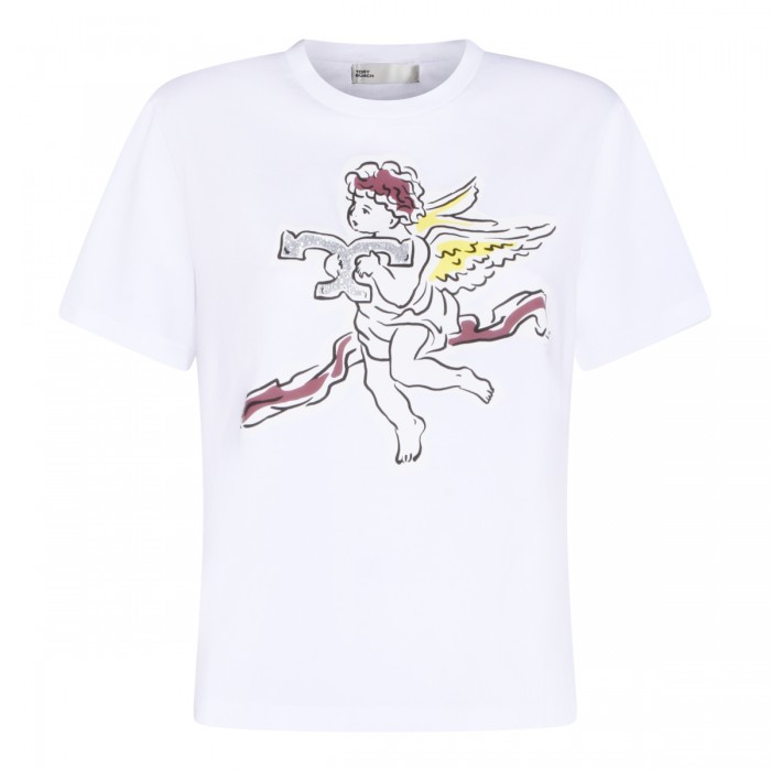 WHITE COTTON T-SHIRT
