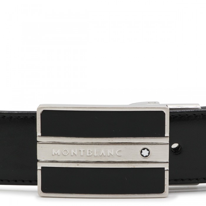 BLACK LEATHER BELT 2