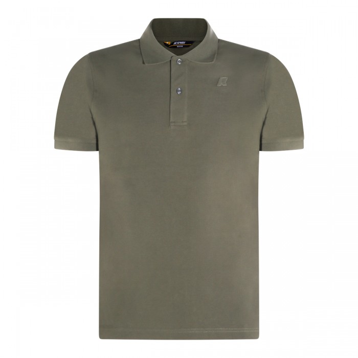 GREEN LICHEN COTTON POLO SHIRT