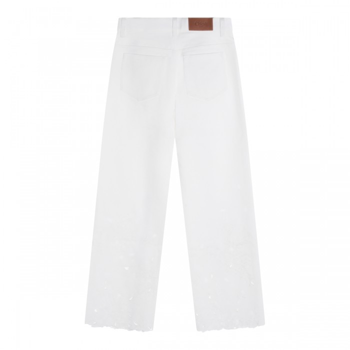 WHITE COTTON PANT