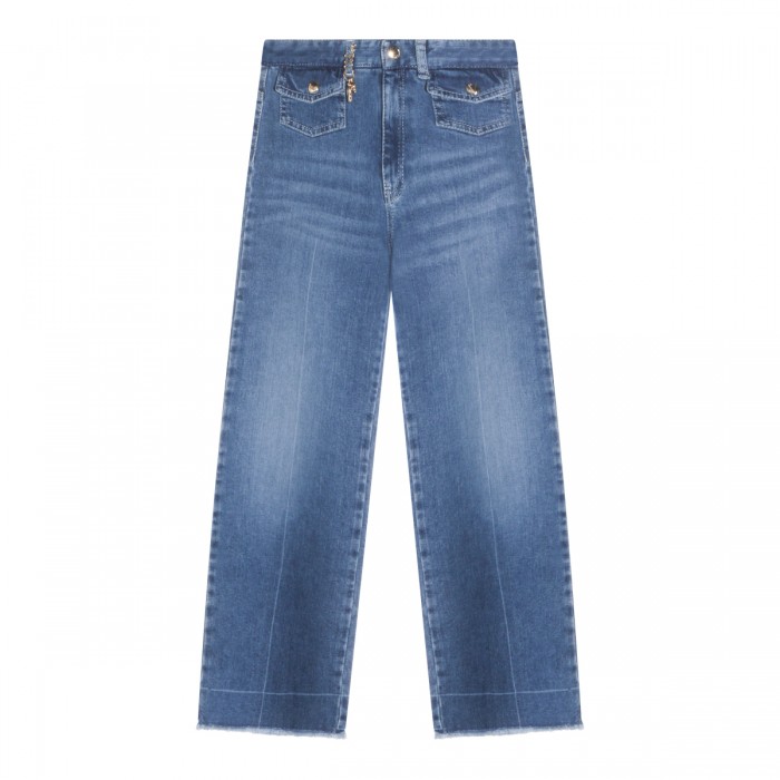 BLUE COTTON DENIM JEANS