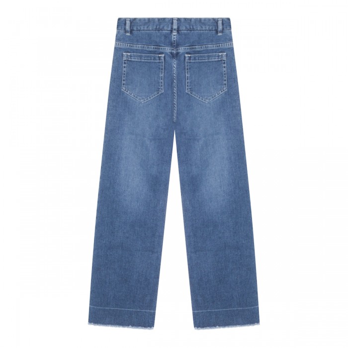 BLUE COTTON DENIM JEANS 2