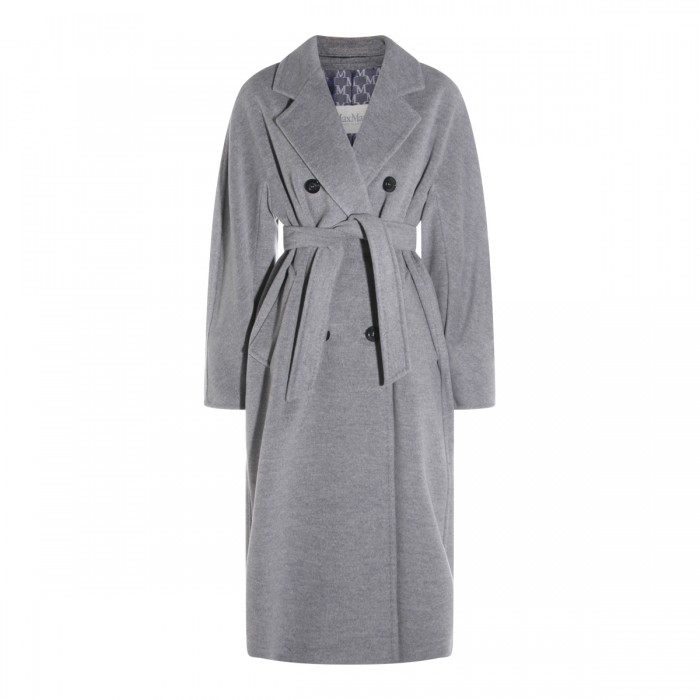 GREY WOOL MADAME COAT