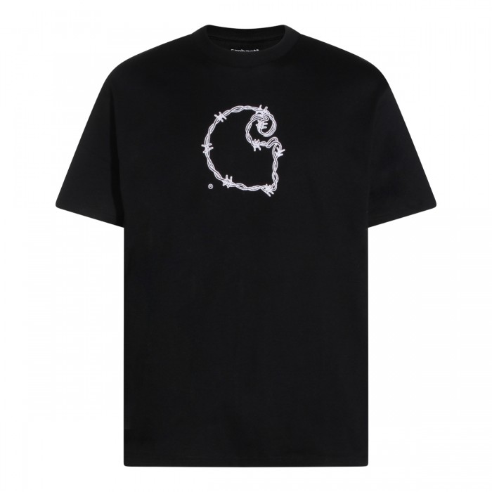 BLACK COTTON T-SHIRT