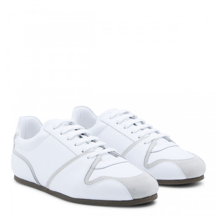 WHITE LEATHER SNEAKERS 2
