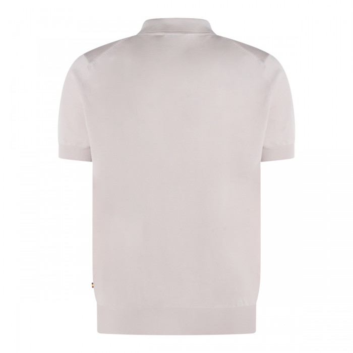 LIGHT BEIGE COTTON POLO SHIRT 2