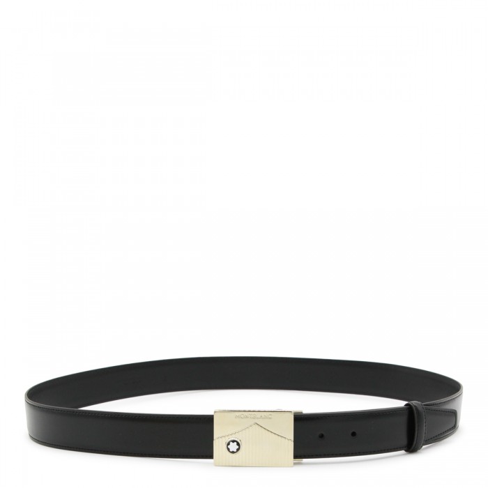 BLACK LEATHER BELT