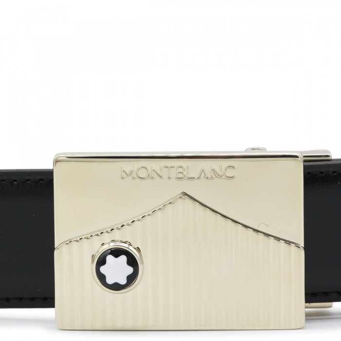 BLACK LEATHER BELT 2