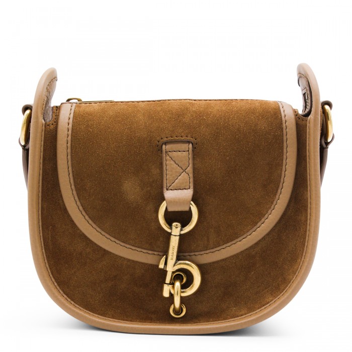 BROWN SUEDE MINI MESSENGER...