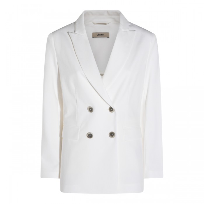 WHITE COTTON BLAZER