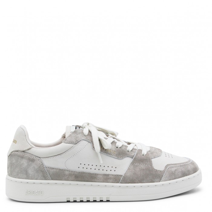 OFF WHITE AND TAUPE LEATHER...