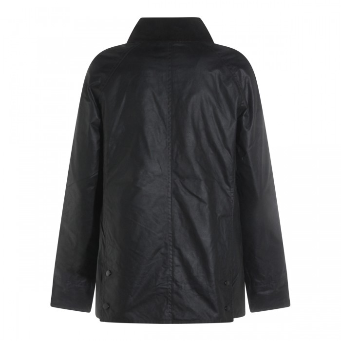 BLACK COTTON CASUAL JACKET 2
