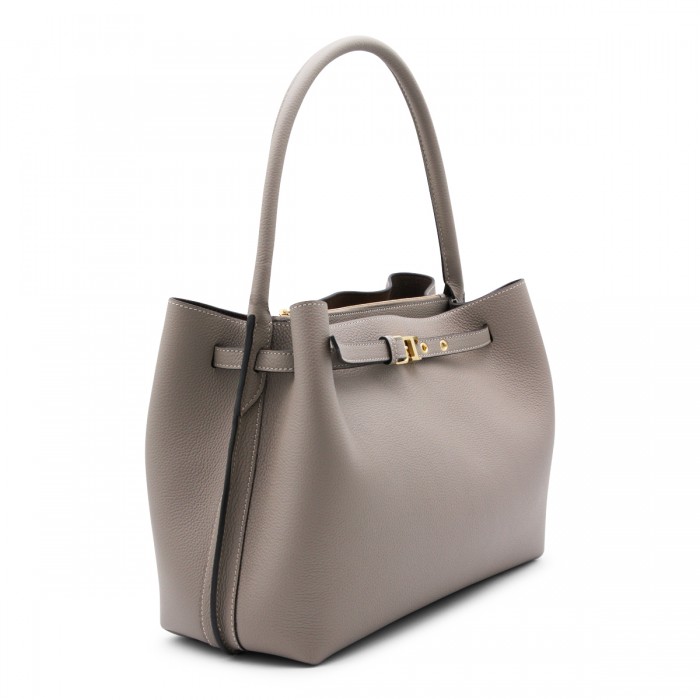 DARK GREY LEATHER TOTES 2