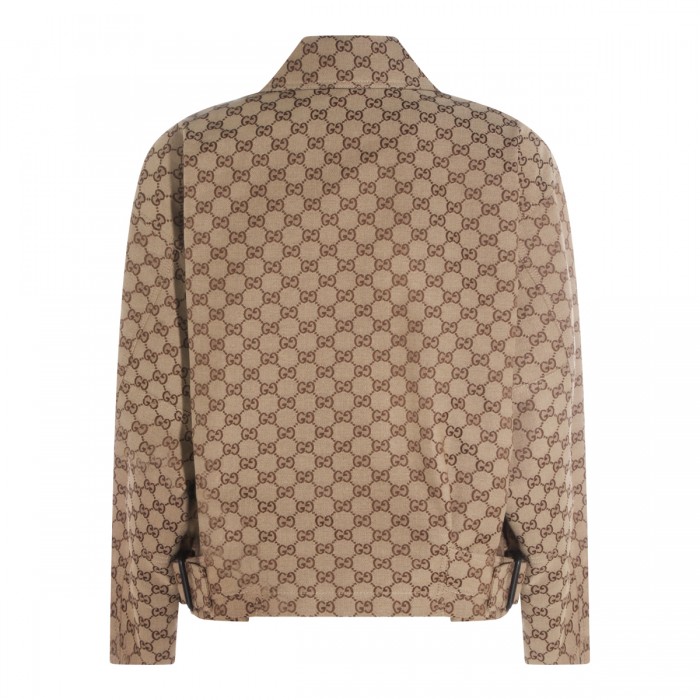 BROWN COTTON CASUAL JACKET 2