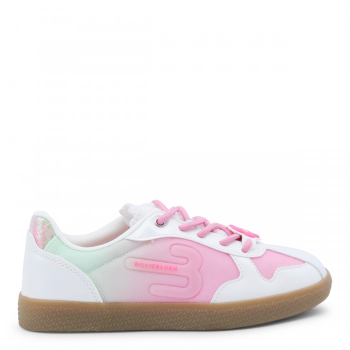WHITE AND PINK SNEAKERS
