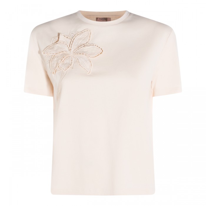 BEIGE COTTON T-SHIRT