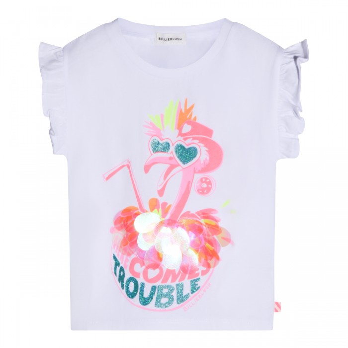 WHITE COTTON T-SHIRT