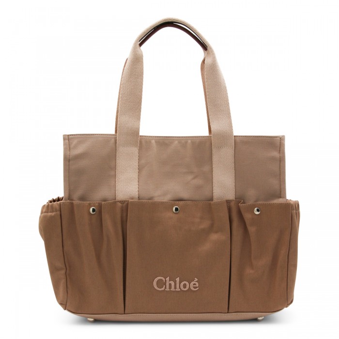 BROWN DENIM TOTES