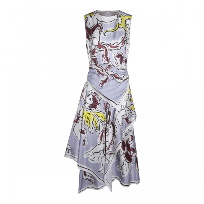 MULTICOLOR SILK DRESS