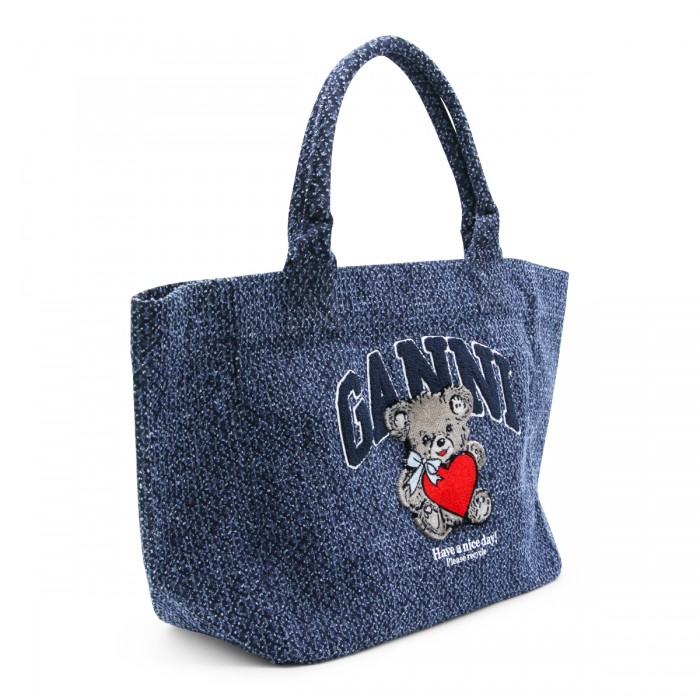 BLUE COTTON DENIM TOTES 2