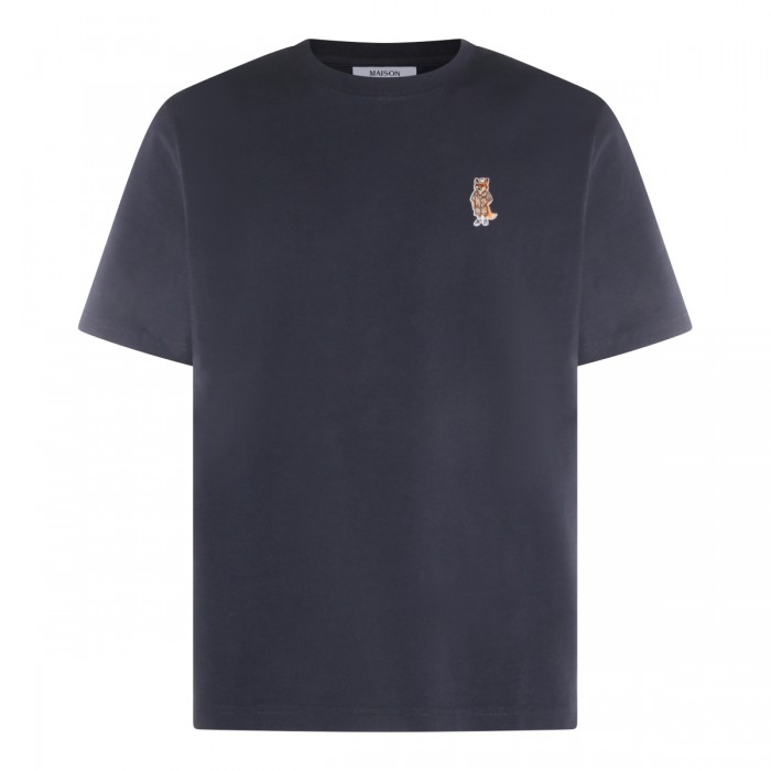 SHADOW BLUE COTTON T-SHIRT