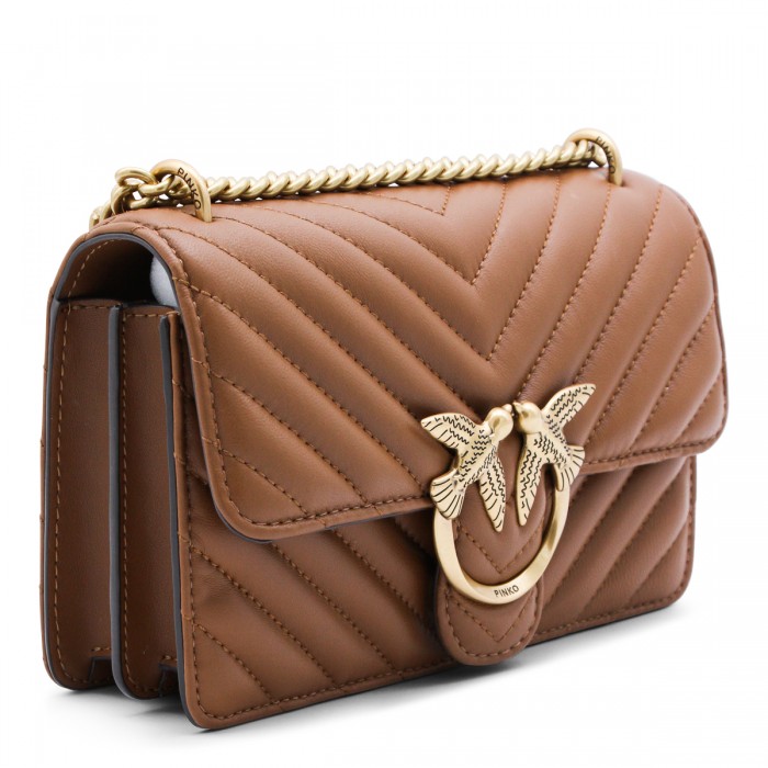 BROWN LEATHER LOVE ONE MINI... 2