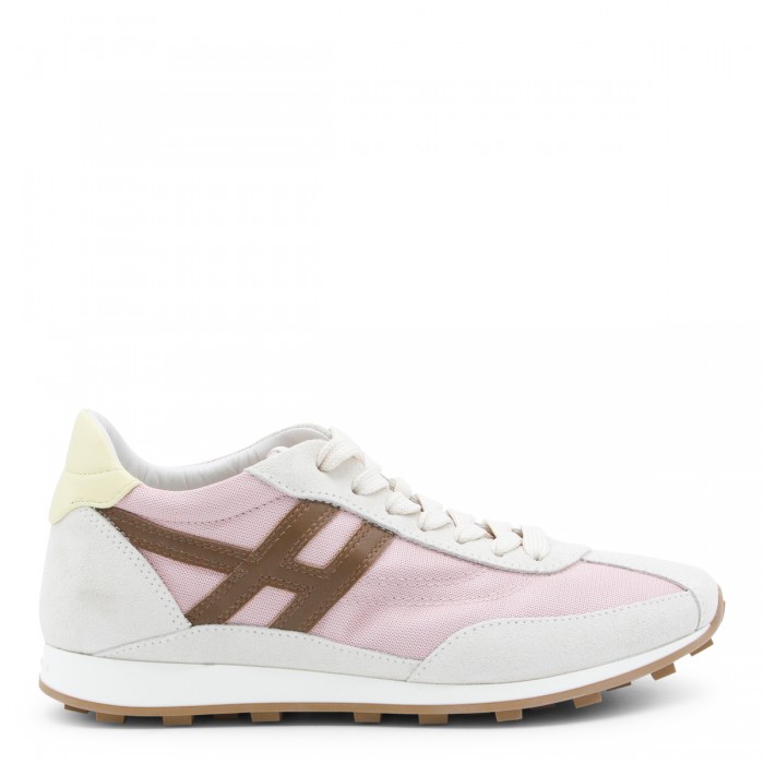 WHITE AND PINK SNEAKERS