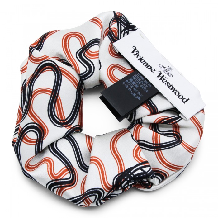 WHITE AND ORANGE SILK HAIR... 2