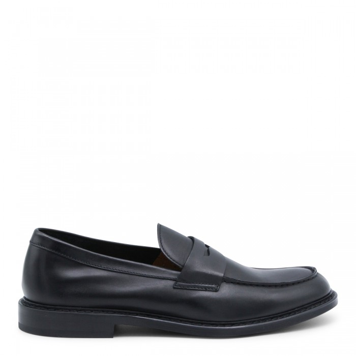 BLACK LEATHER LOAFER