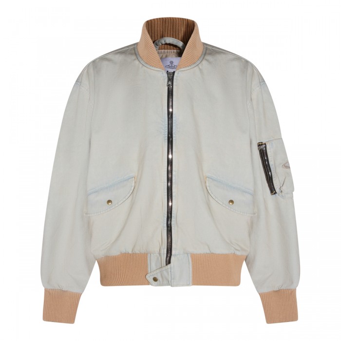 LIGHT BLUE COTTON DENIM JACKET