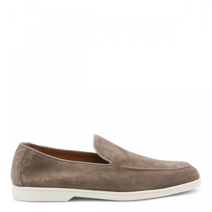 SAND LEATHER LOAFERS