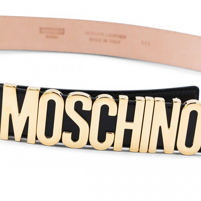 BLACK LEATHER BELT 2