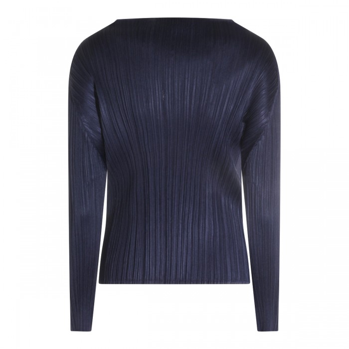 DARK NAVY PLEATED TOP 2