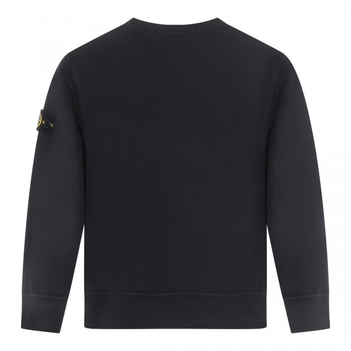 BLACK COTTON SWEATSHIRT 2