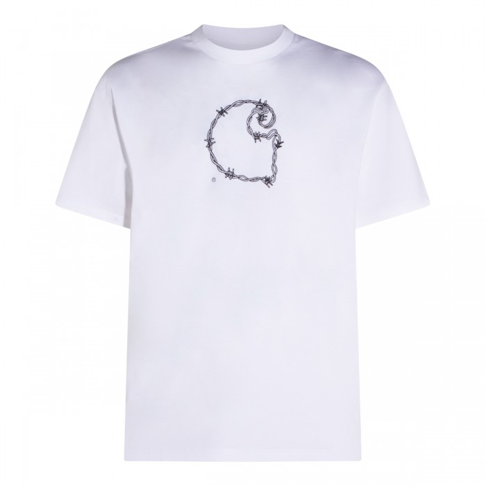 WHITE COTTON T-SHIRT
