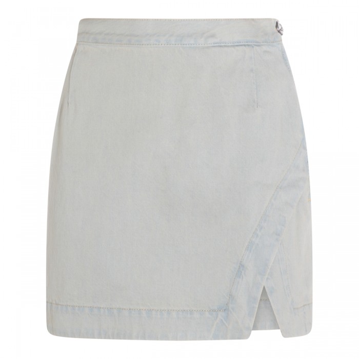 LIGHT BLUE COTTON SKIRT