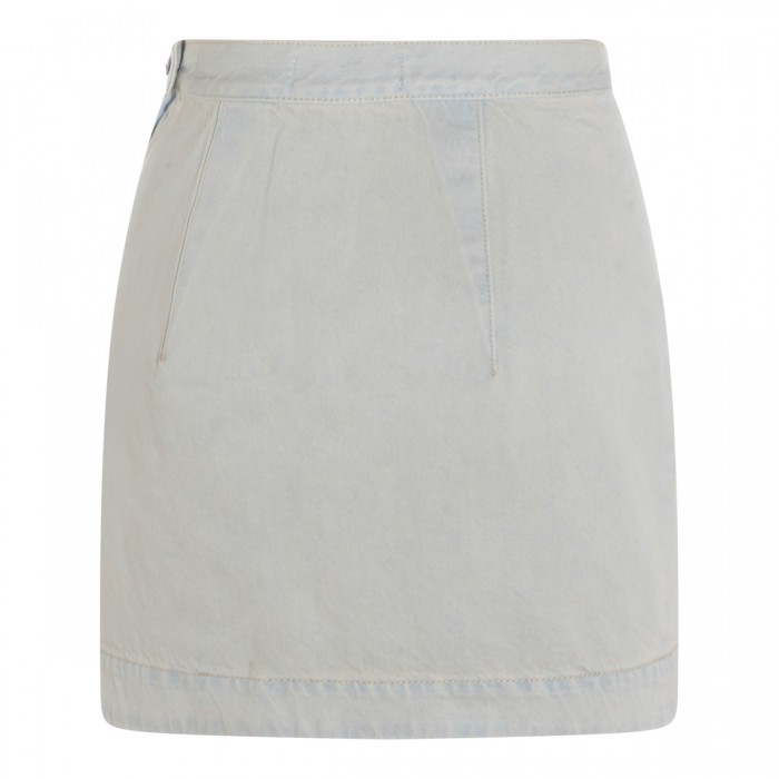 LIGHT BLUE COTTON SKIRT 2