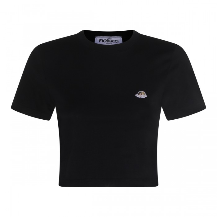 BLACK COTTON T-SHIRT