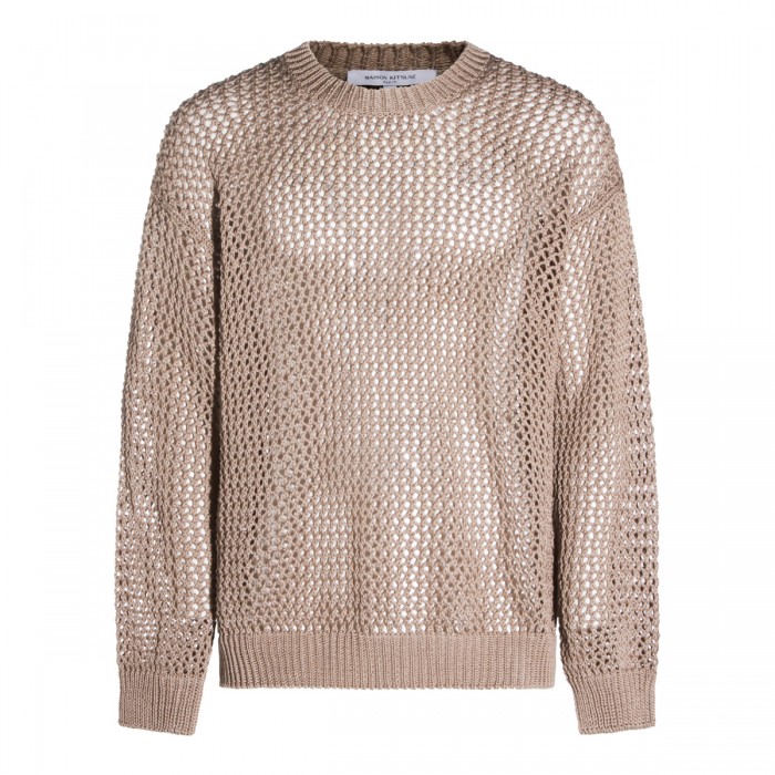 BEIGE COTTON KNITWEAR