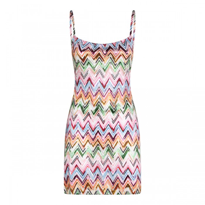 MULTICOLOR VISCOSE DRESS