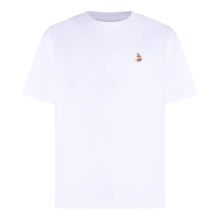 WHITE COTTON T-SHIRT