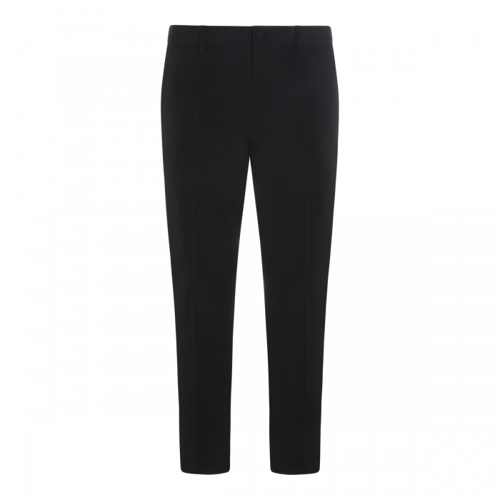 BLACK VIRGIN WOOL PANT