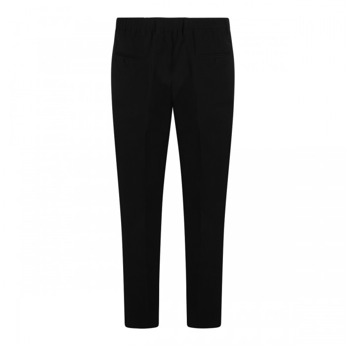 BLACK VIRGIN WOOL PANT 2