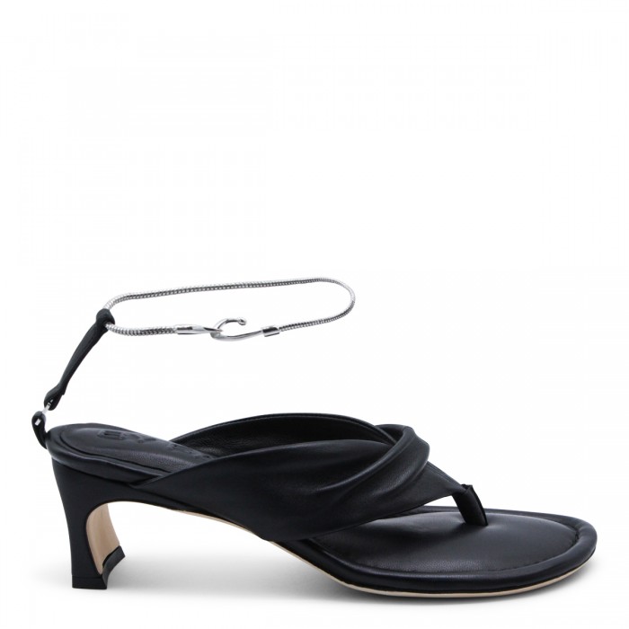 BLACK NAPPA LEATHER SANDAL