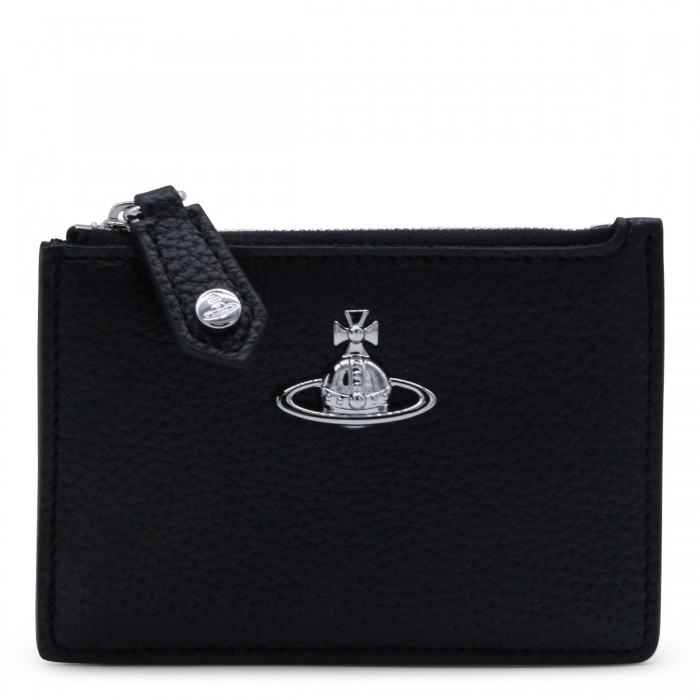 BLACK LEATHER CARD HOLDERS