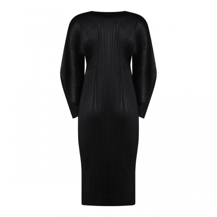 BLACK PLEATED DRESS 2